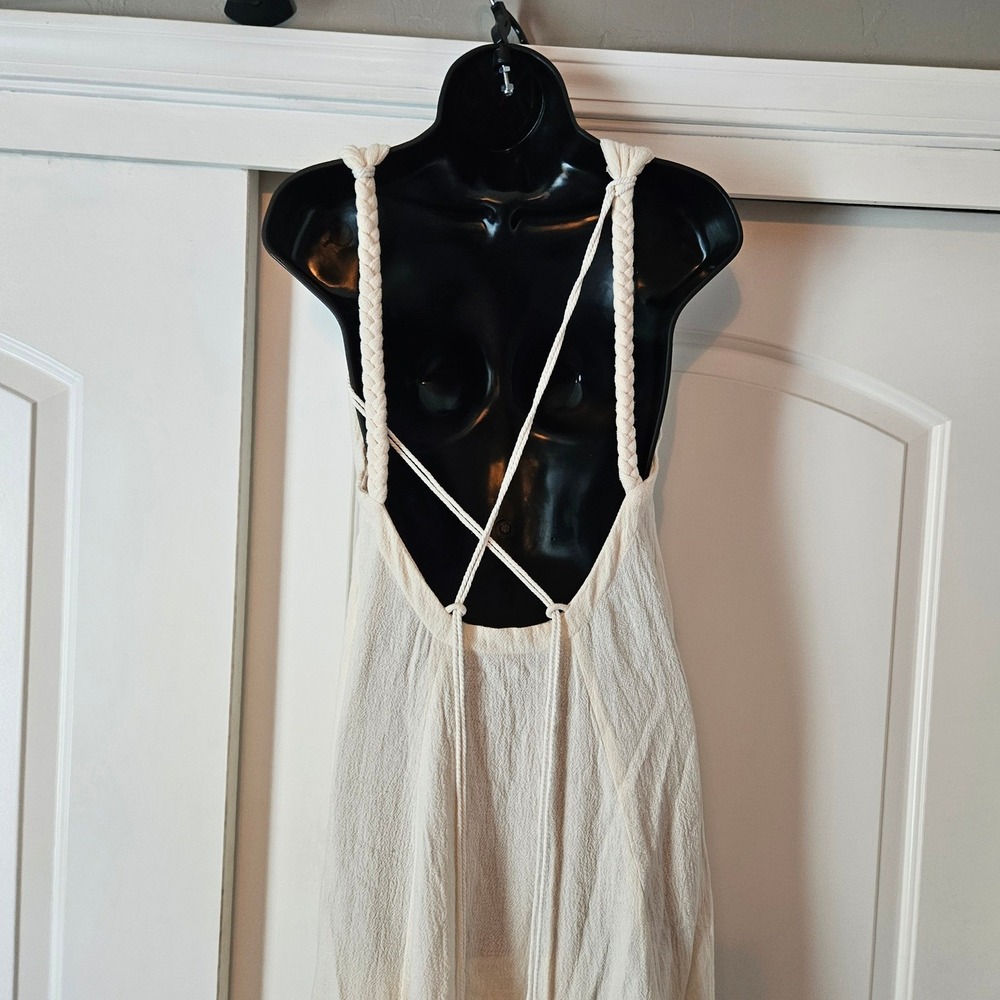 Maxi Dress Women Small Cream Festival Country Cowgirl Western Beach Bridal Angel - Picture 4 of 7